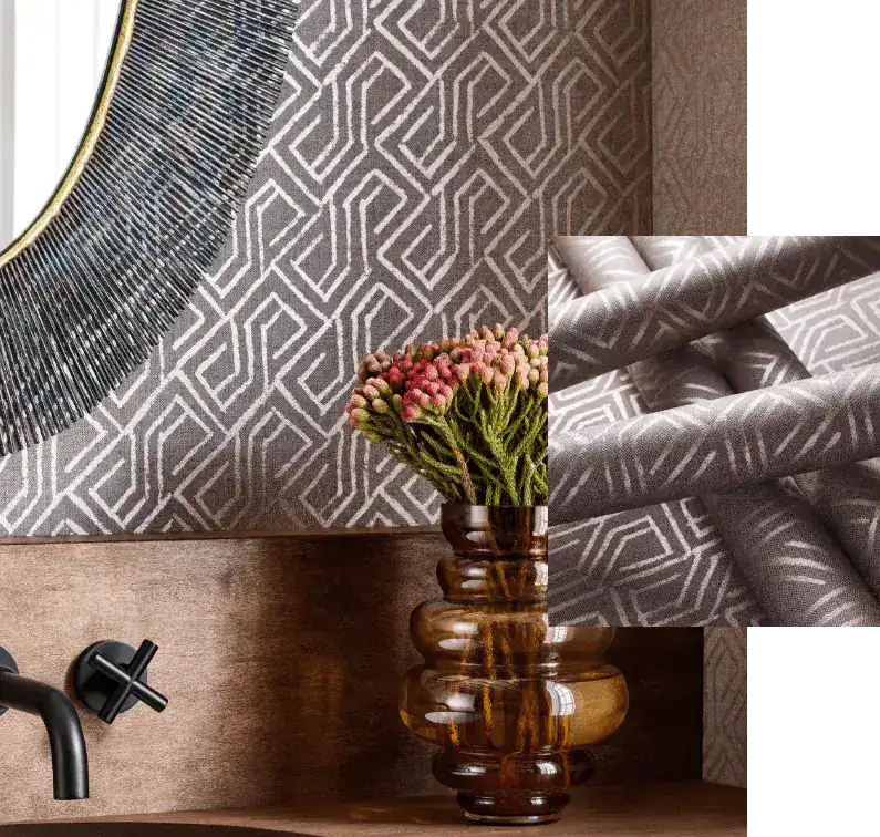 Be Inspired — fabric and wallpaper mood board